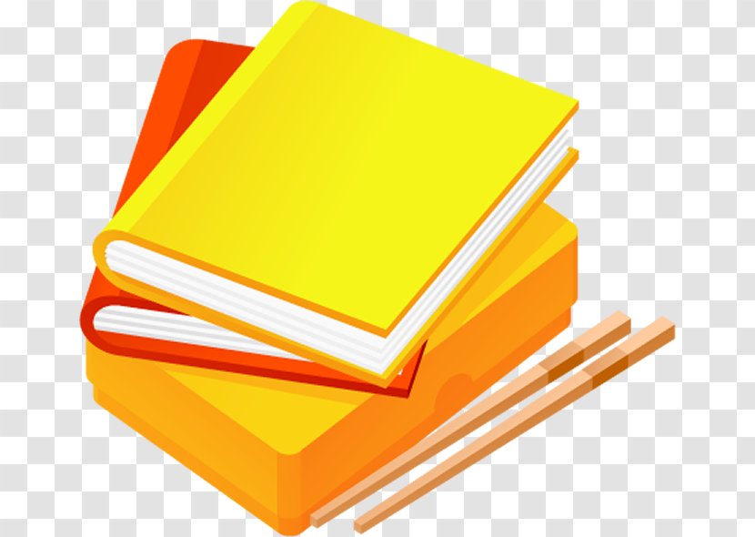 Stack Of Books Image. - Orange - Rectangle Transparent PNG