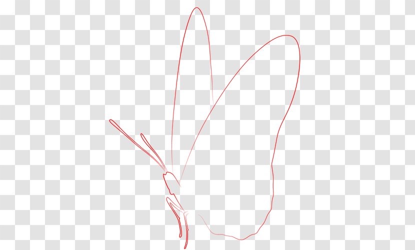 Line Finger Angle - Heart - 3D BUTTERFLY Transparent PNG