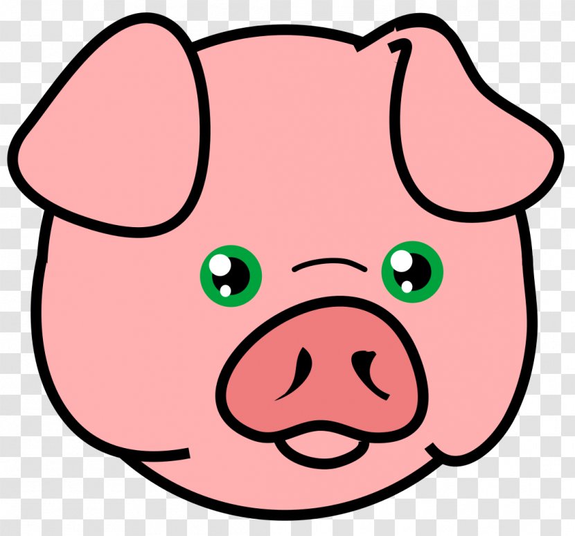 Domestic Pig Clip Art - Facial Expression - Boar Transparent PNG