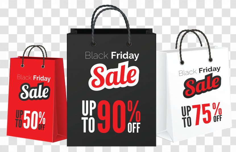 Black Friday Sales Bag Clip Art - Sale Bags Clipart Picture Transparent PNG