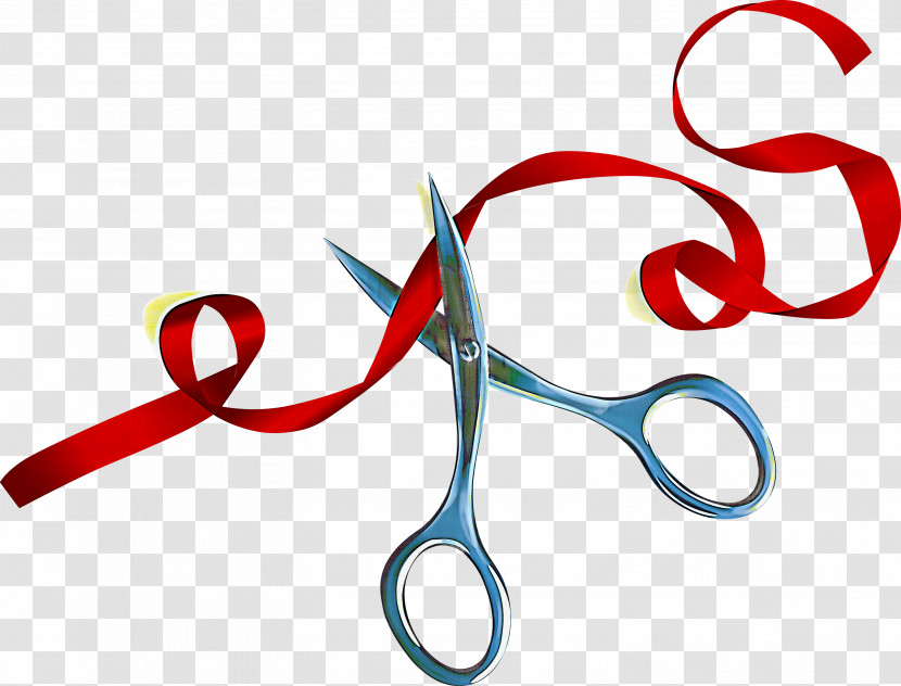 Scissors Ribbons Grand Opening Transparent PNG