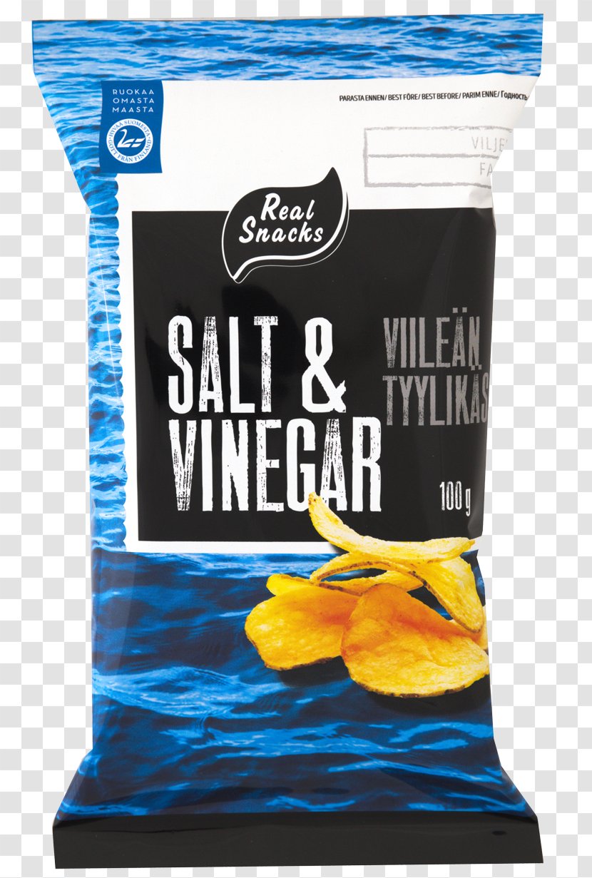 Potato Chip Salt & Vinegar Snack - Real Snacks Oy Transparent PNG