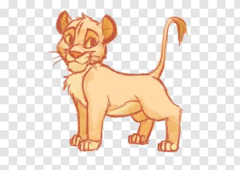 Simba The Lion King Cat Drawing - Fauna Transparent PNG