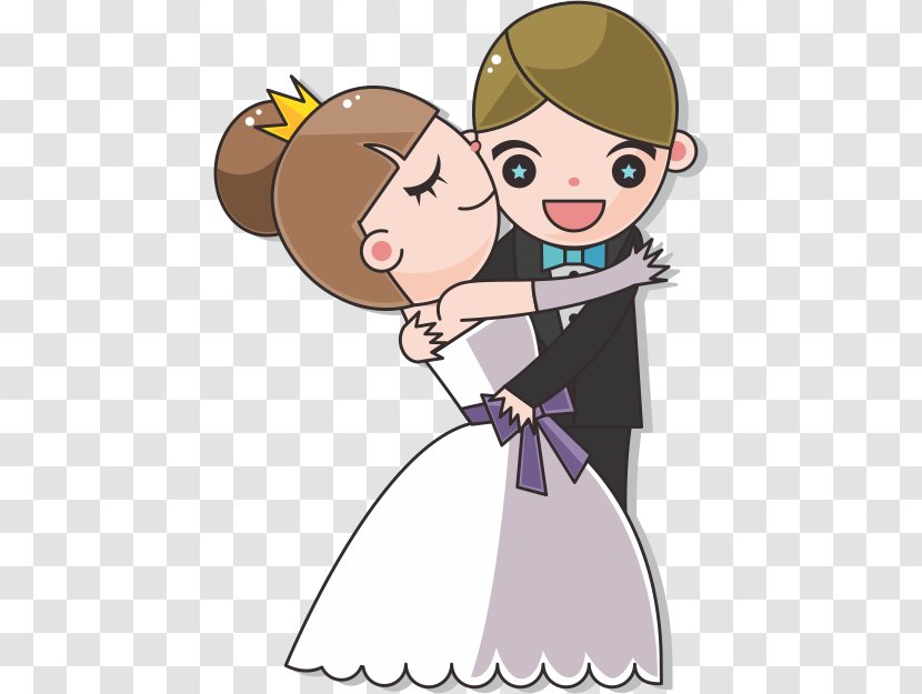 Marriage Bridegroom Boyfriend - Cartoon - Bride Transparent PNG