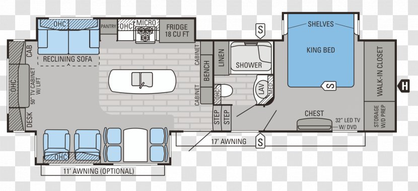 Floor Plan House Campervans Diagram - Jayco Inc Transparent PNG