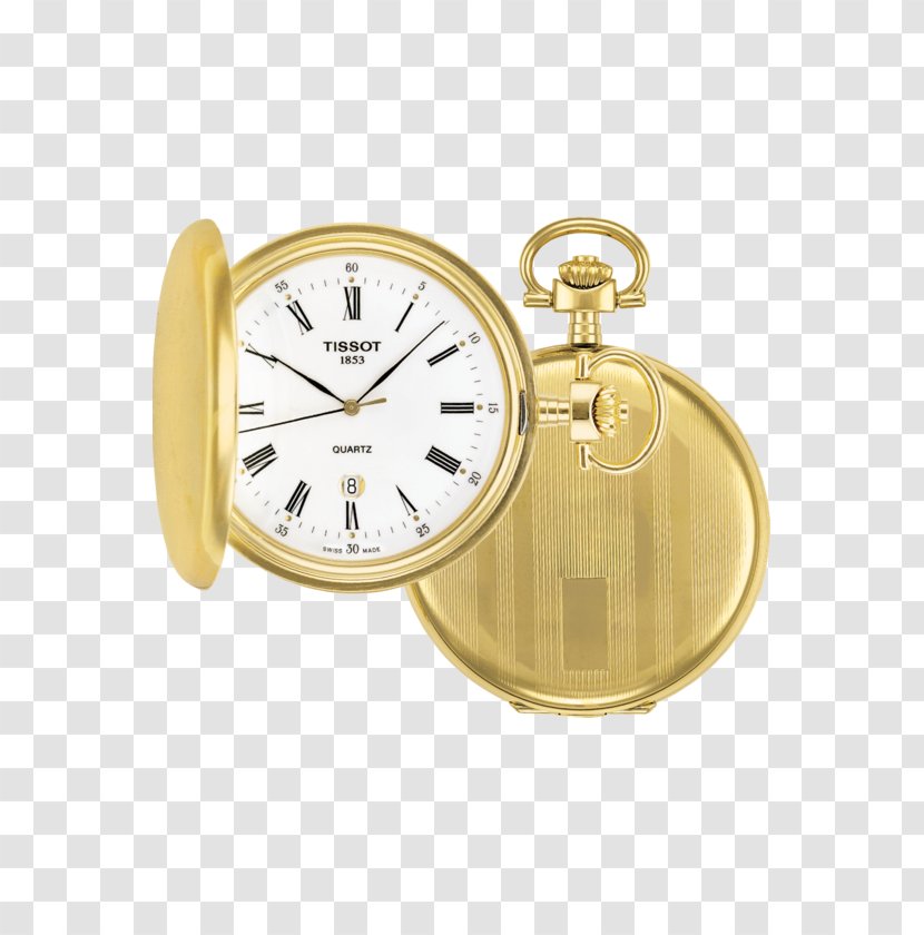 Pocket Watch Tissot Savonnette Clock - Quartz Transparent PNG