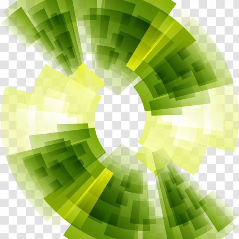 Euclidean Vector Technology Green Line - Cool Background Transparent PNG