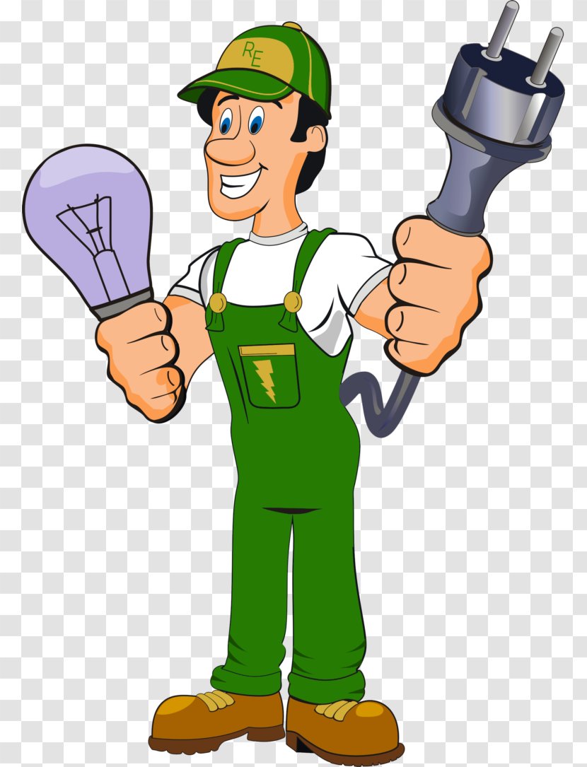 Electrician Cartoon Clip Art - Plumber Transparent PNG