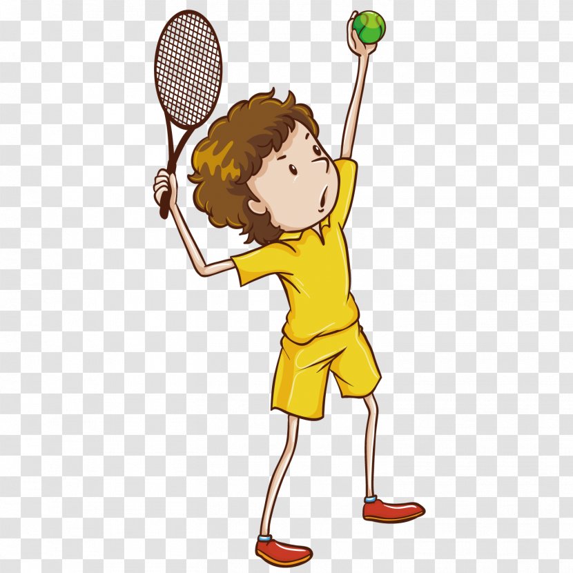 Tennis Player Stock Photography Illustration - Playing Boy Transparent PNG