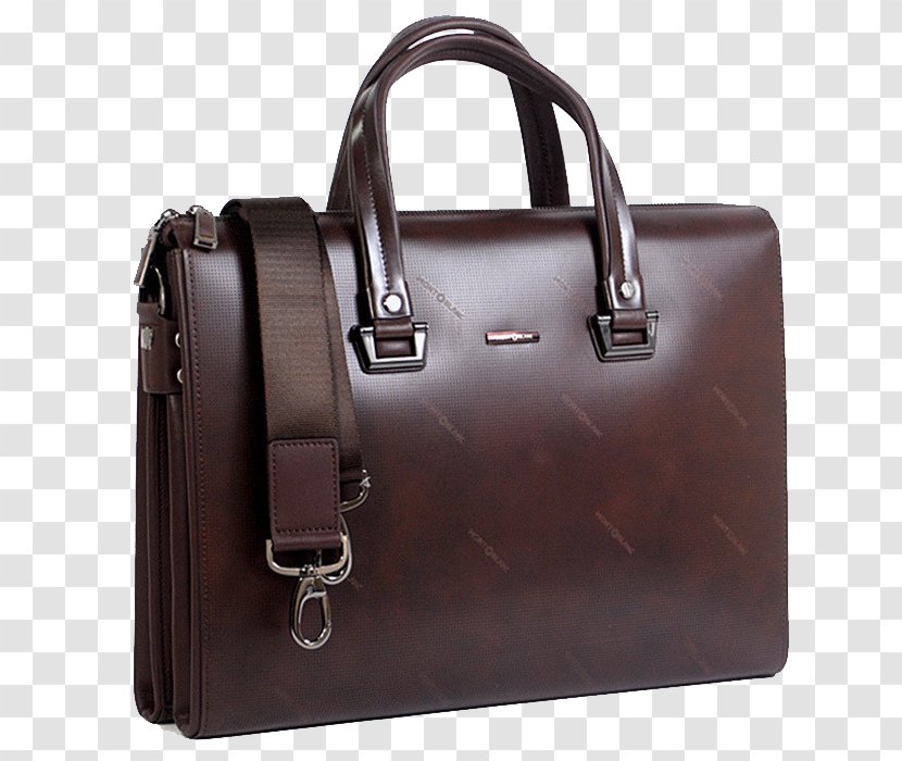 Briefcase Leather Handbag Brown - Multi-function Backpack Transparent PNG