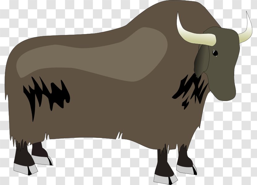 Domestic Yak Cartoon Clip Art - Animation - Plateau Cliparts Transparent PNG