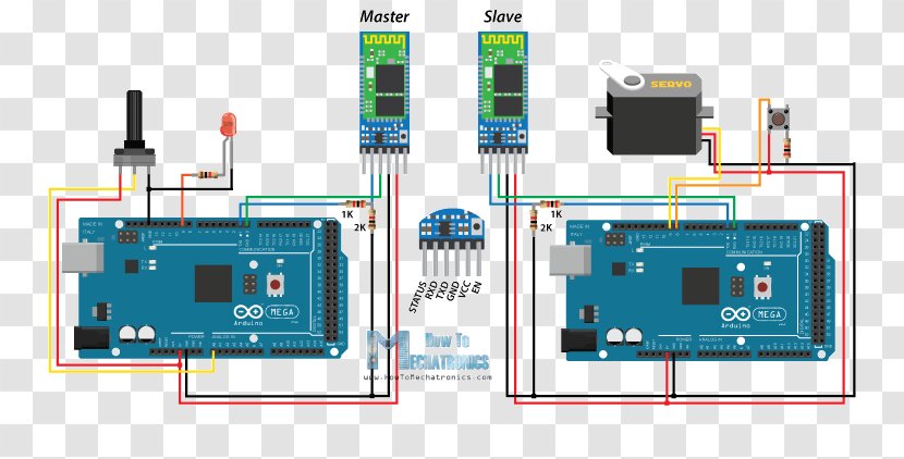 Arduino Electronic Circuit Electronics Electrical Network Diagram - Digital Board Transparent PNG