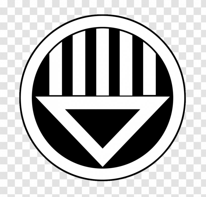 Green Lantern Corps Sinestro Black White - Symbol Transparent PNG
