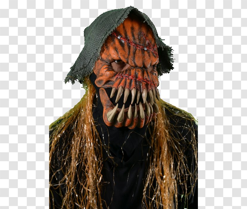 Latex Mask Death Scarecrow Halloween Transparent PNG