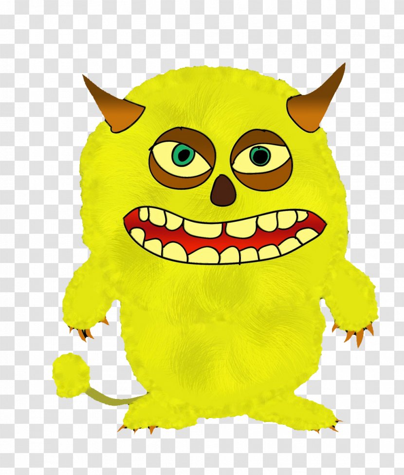 Lucifer Devil Troll Monster - Heart - Yellow Transparent PNG