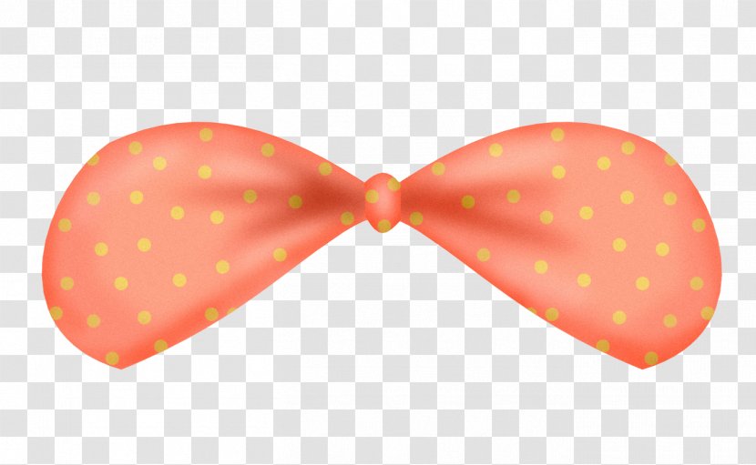 Bow Tie Heart Pattern - Pink - Orange Cartoon Transparent PNG