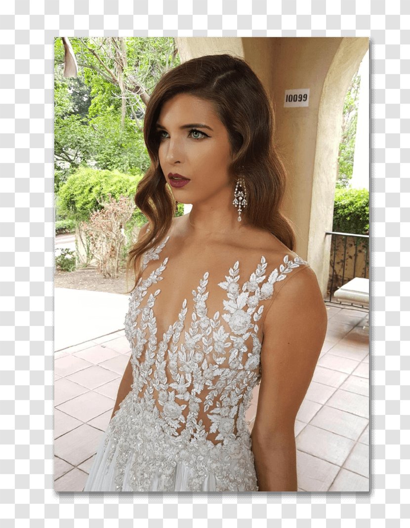 Wedding Dress Shoulder Cocktail Gown - Silhouette Transparent PNG