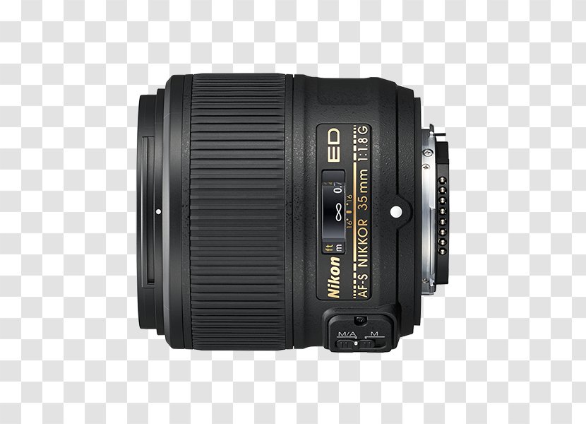 Nikon AF-S DX Nikkor 35mm F/1.8G Focal Length Camera Lens Photography - Wide Angle Transparent PNG