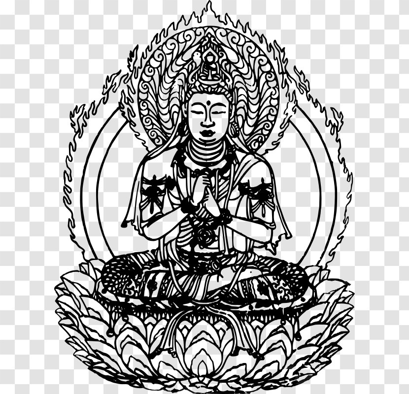 Buddhism Drawing Daibutsu Buddharupa - Buddha Lotus Transparent PNG