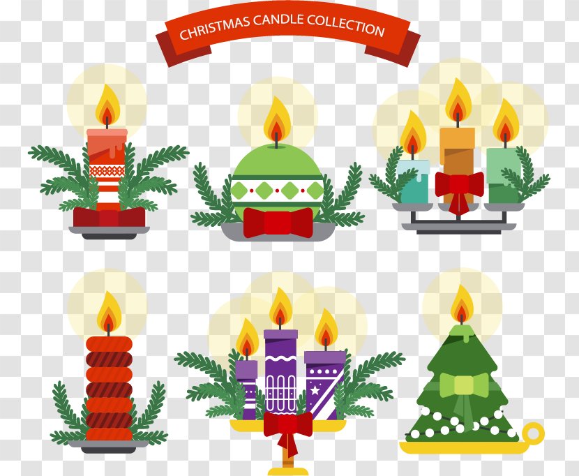 Candle Christmas Clip Art - Ornament - Warm And Cozy Flame Transparent PNG