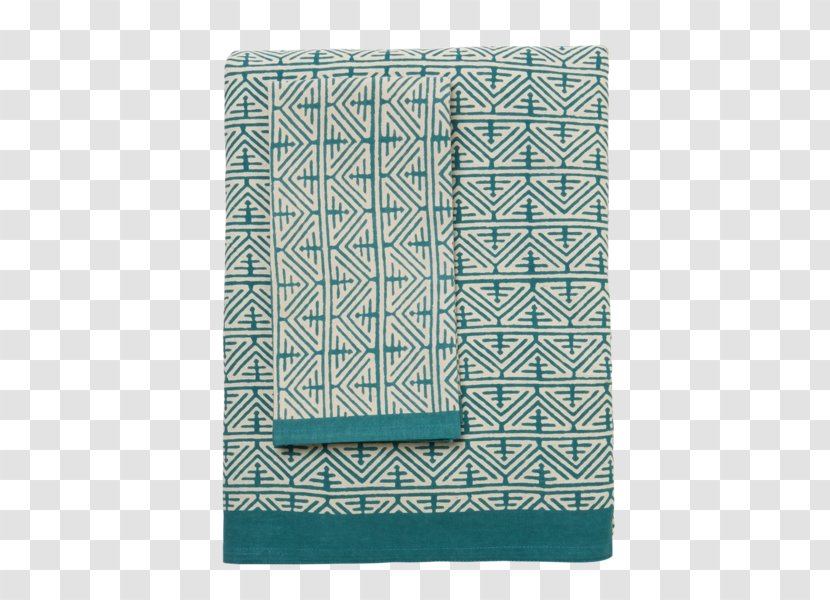 Cloth Napkins Towel Tablecloth Textile - Turquoise Transparent PNG