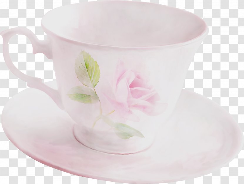 Pink Flower Cartoon - Ceramic Transparent PNG