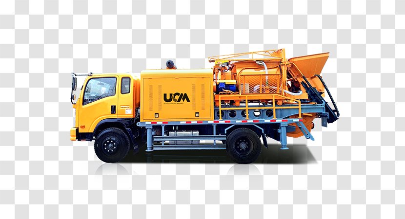 Concrete Pump Heavy Machinery Betongbil Truck - Light Commercial Vehicle Transparent PNG