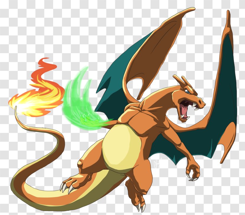 Charizard Art Pokémon Dragon - Mythical Creature - Pokemon Transparent PNG