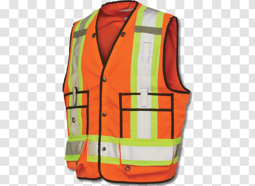 High-visibility Clothing Gilets Workwear T-shirt - Outerwear Transparent PNG