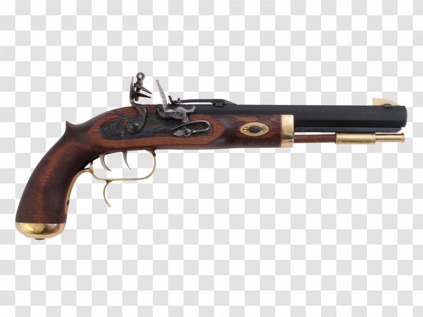 Firearm Pistol Flintlock Revolver Black Powder - Tree - Handgun Transparent PNG