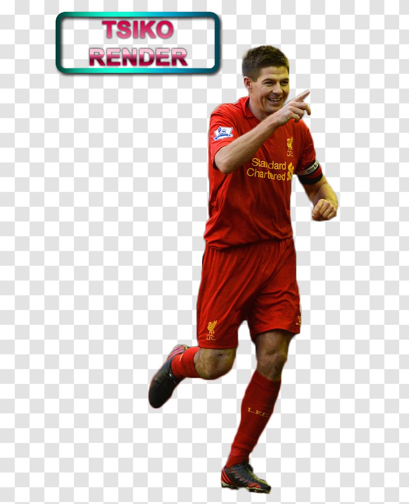 Soccer Player Pixel Art Drawing - Steven Gerrard Transparent PNG