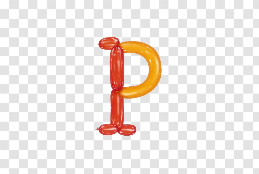 Letter P Balloon - Designer Transparent PNG