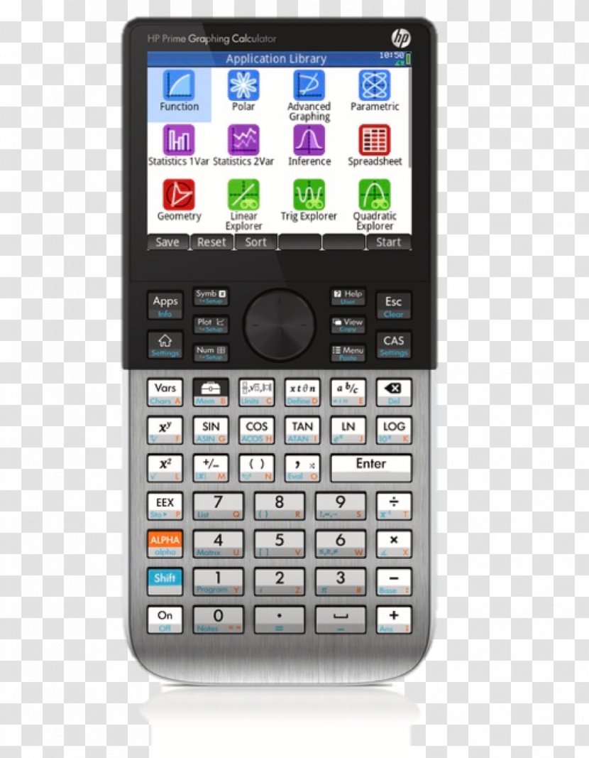 HP Prime Graphing Calculator Computer Algebra System Hewlett-Packard - Smartphone Transparent PNG