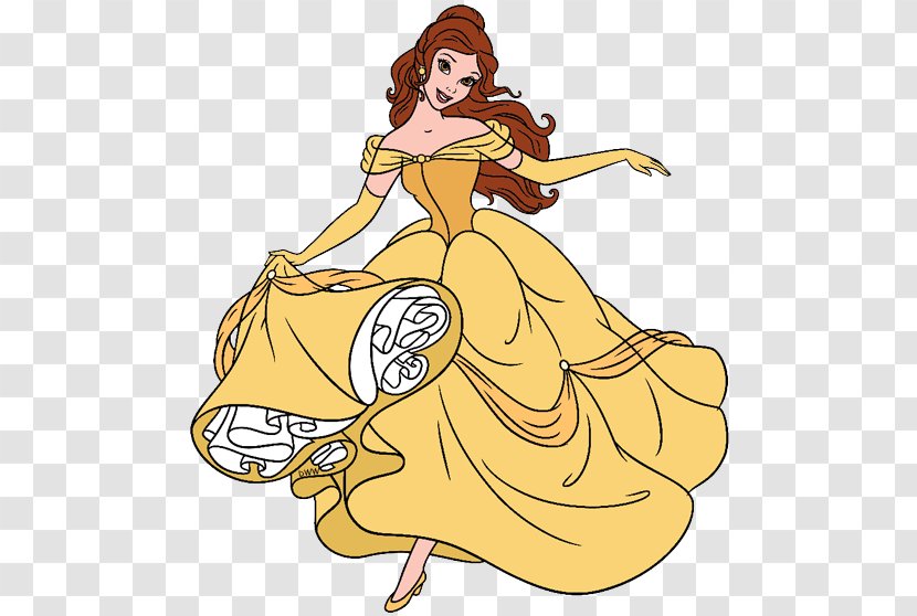 Belle Dress Maurice Disney Princess Clip Art - Clothing Transparent PNG