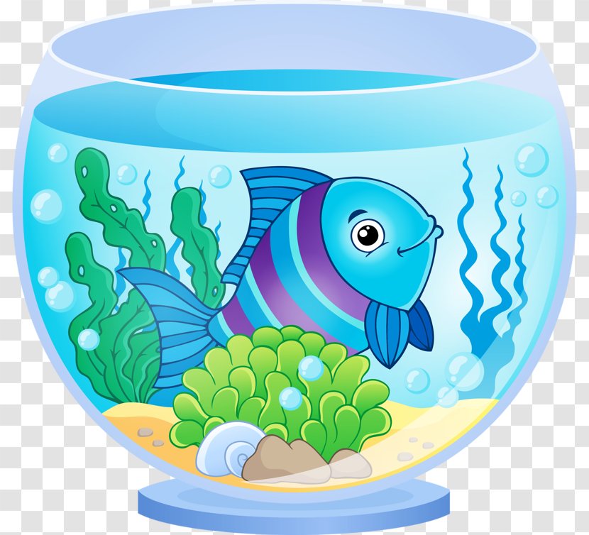 Aquarium Goldfish Clip Art - Tableware - Melancholy Tank Transparent PNG