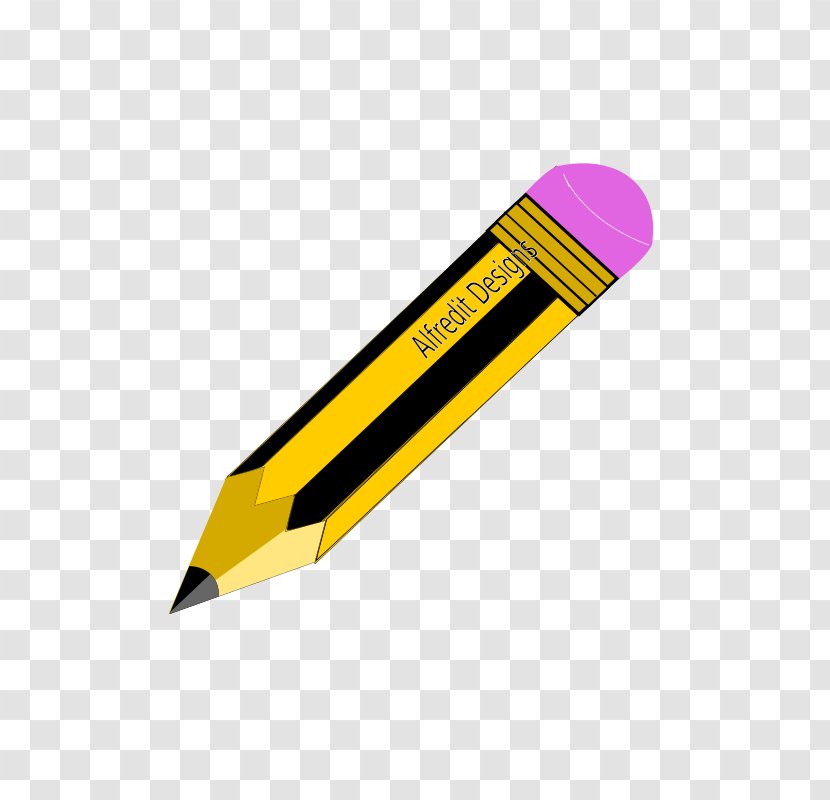 Clip Art Image Openclipart - Writing Instrument Accessory - Pencil Transparent PNG