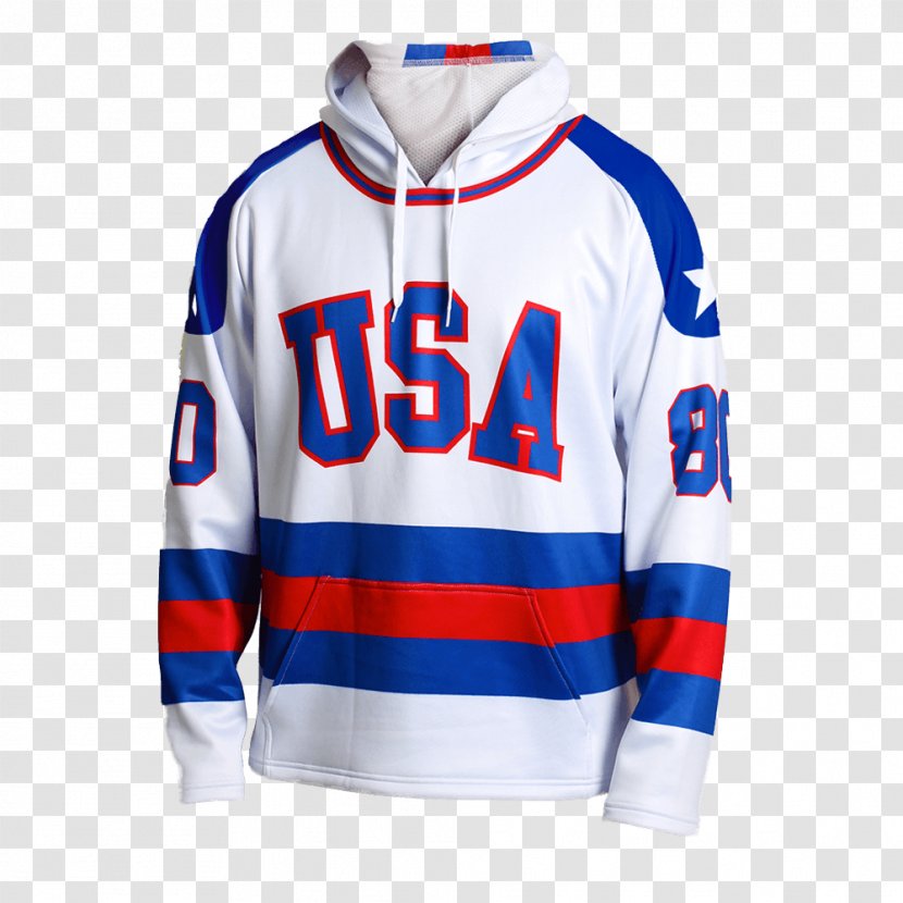 Miracle On Ice Hoodie United States National Men's Hockey Team Equipment - Sweatshirt - Shirt Transparent PNG