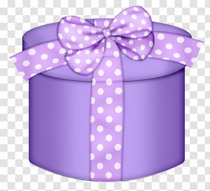 Christmas Gift Pink Clip Art - Violet - Purple Round Box Clipart Transparent PNG