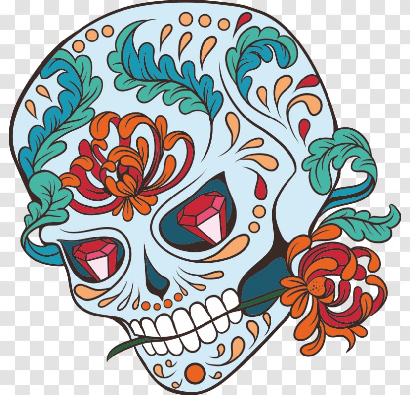 Gothic Coloring Books For Adults: 2017 Day Of The Dead Book (+100 Pages) Calavera - Organism Transparent PNG
