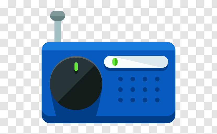 Microphone Icon - Wireless - Blue Radio Transparent PNG
