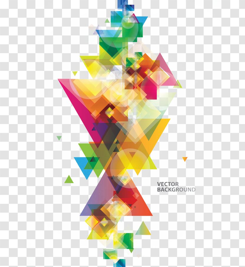Colorful Squares Triangle Clip Art - Pattern Transparent PNG