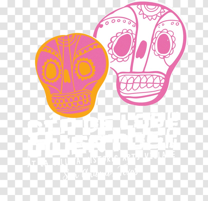 Skull Line Font - Dia De Los Muertos Transparent PNG
