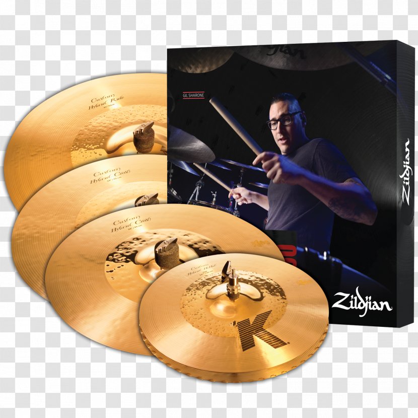 Avedis Zildjian Company Cymbal Pack Drums Crash - Silhouette Transparent PNG