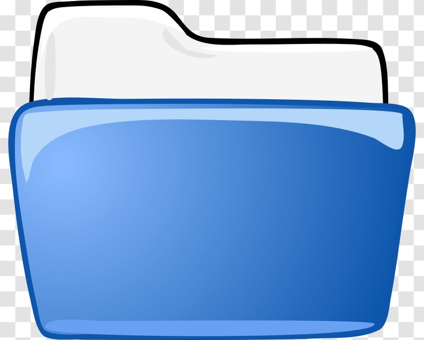Clip Art Directory Computer File Desktop Wallpaper - Electric Blue - Folder Icon Transparent PNG