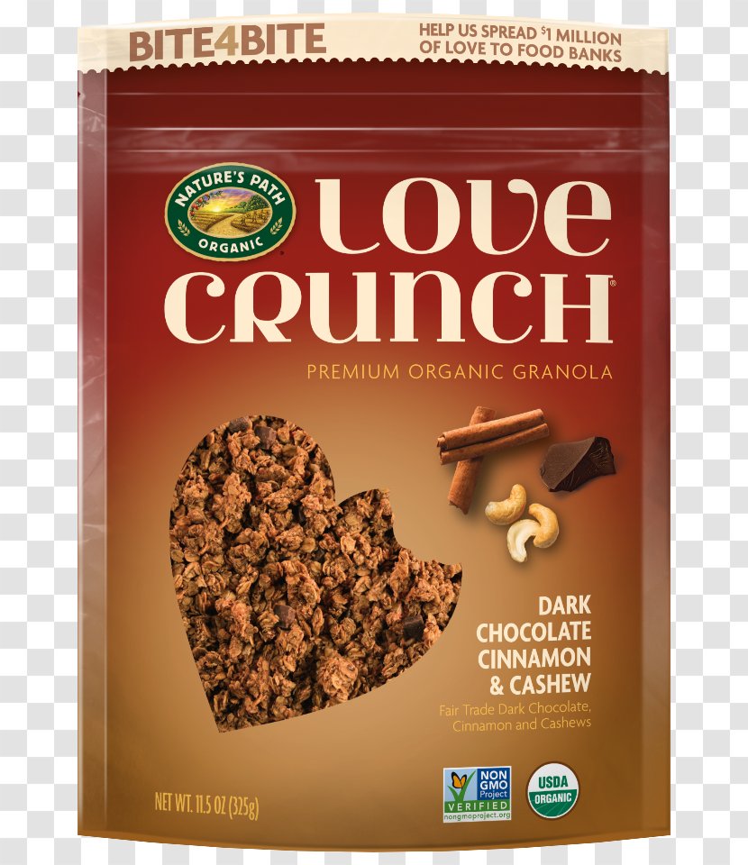 Breakfast Cereal Organic Food Nature's Path Nestlé Crunch Quaker Instant Oatmeal - Crumble - Cashew And Choco Transparent PNG