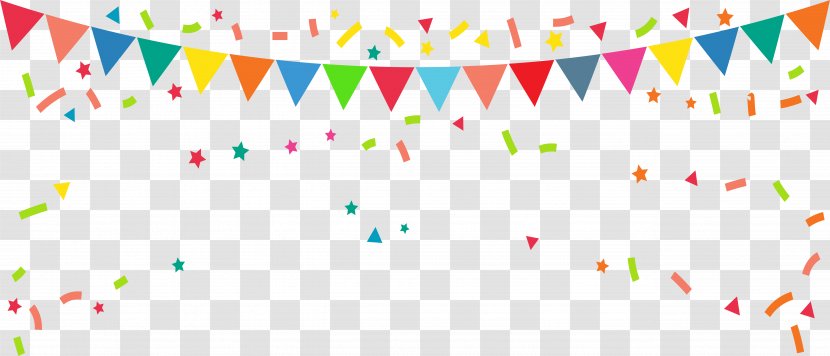 Bunting Banner Flag Clip Art - Ribbon - Rave Party Transparent PNG