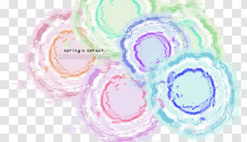 Paper Web Banner Poster Advertising - Abstract Watercolor Ink Circle Transparent PNG