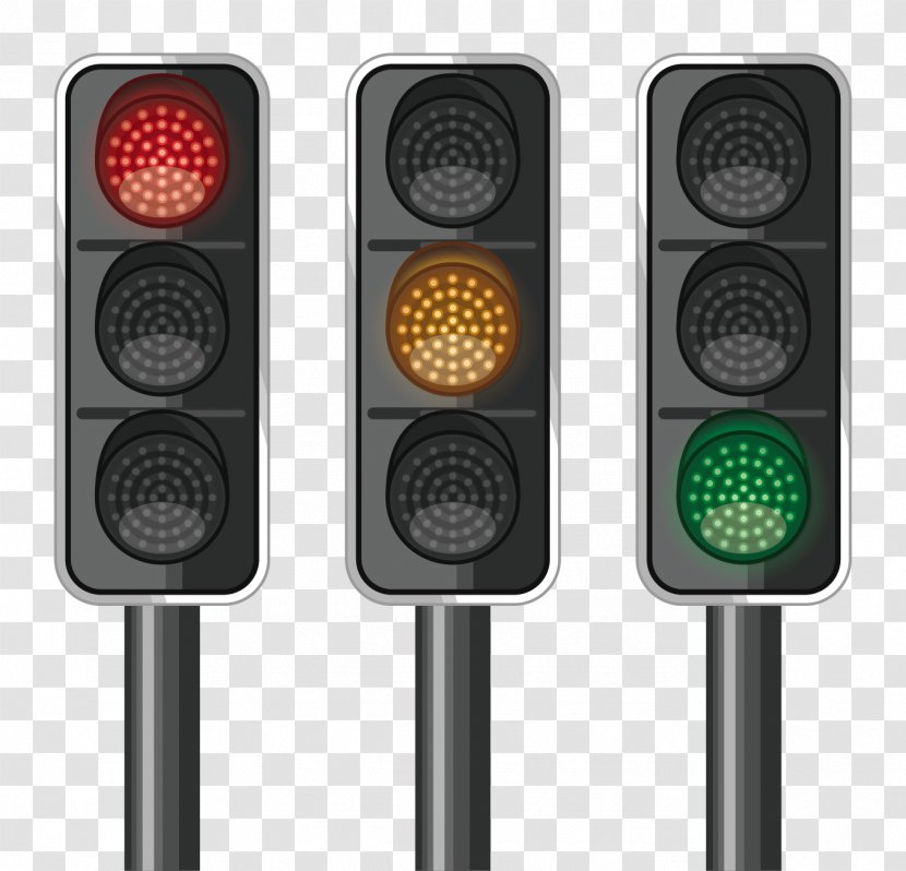 Traffic Light Sign - Vector Hand-drawn Lights Transparent PNG