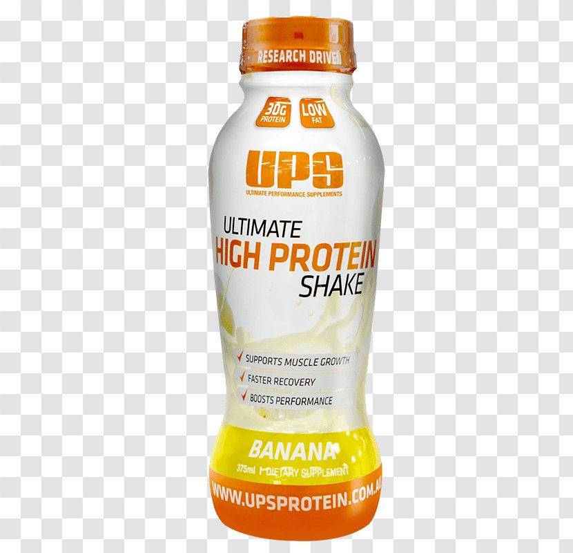 Dietary Supplement Milkshake High-protein Diet Protein Quality - Banana Transparent PNG