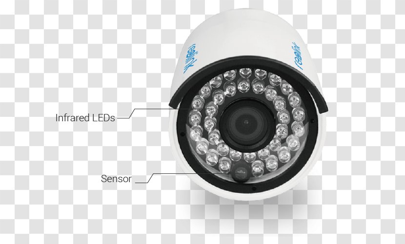 IP Camera Closed-circuit Television Night Vision 1440p Wireless Security - Lens Transparent PNG